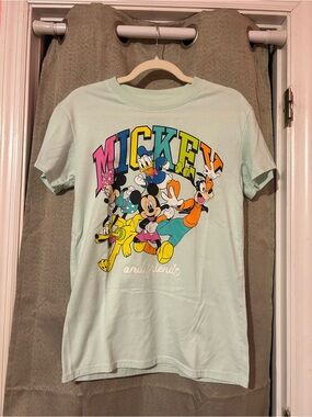 Disney Mint Green Mickey and Friends Logo Tee